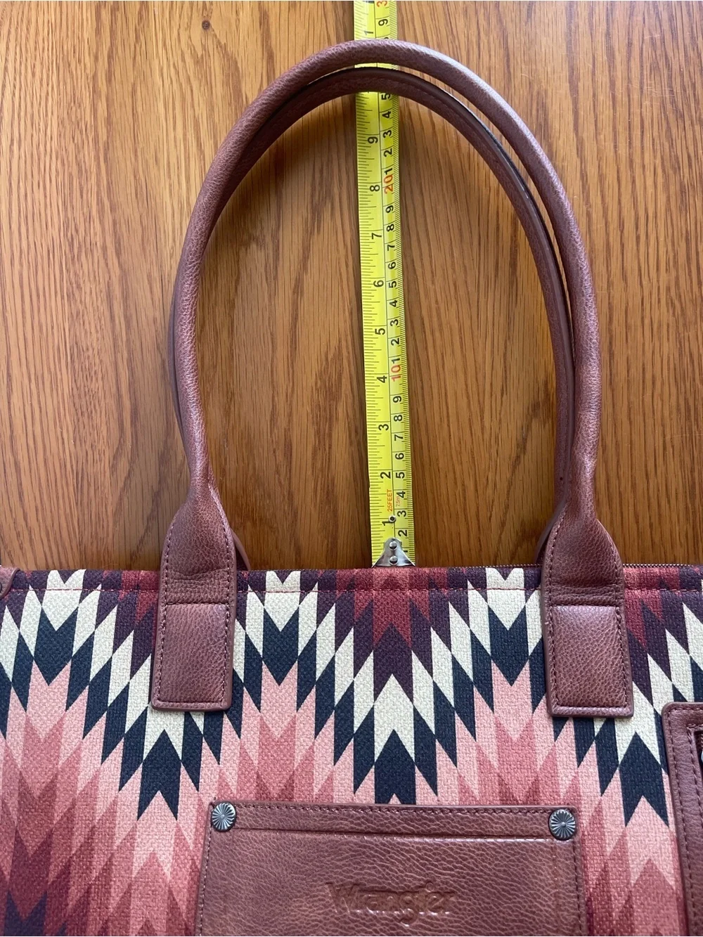 Wrangler Wide Tote Aztec Retro Print - Picture 8 of 12
